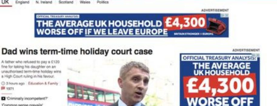 BBC passes the buck over pro-EU website ads
